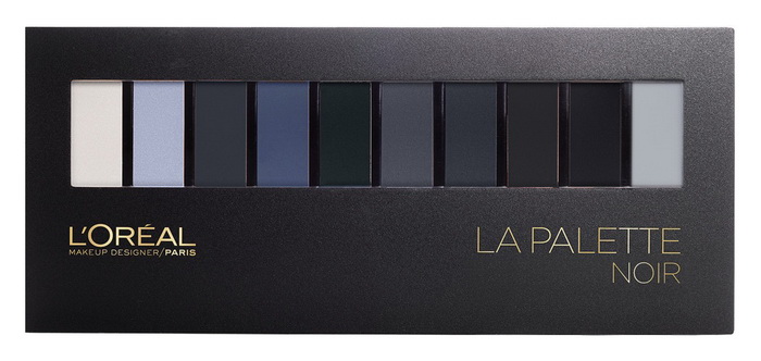   Новая палетка теней для век L’Oreal La Palette Noir Eyeshadow Palette Spring 2016