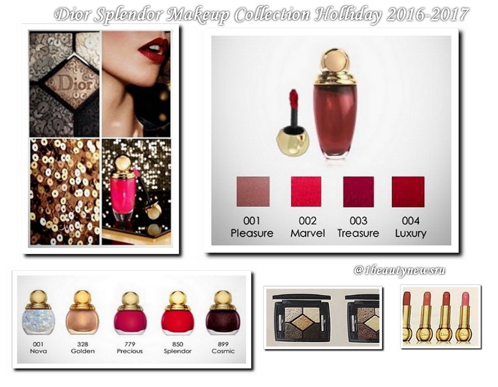   Рождественская коллекция макияжа Dior Splendor Makeup Collection Holliday 2016—2017: первая информация