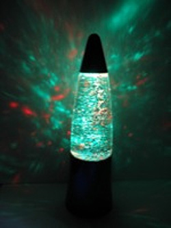  Сенсорный светильник ночник с блестками Прикосновение 